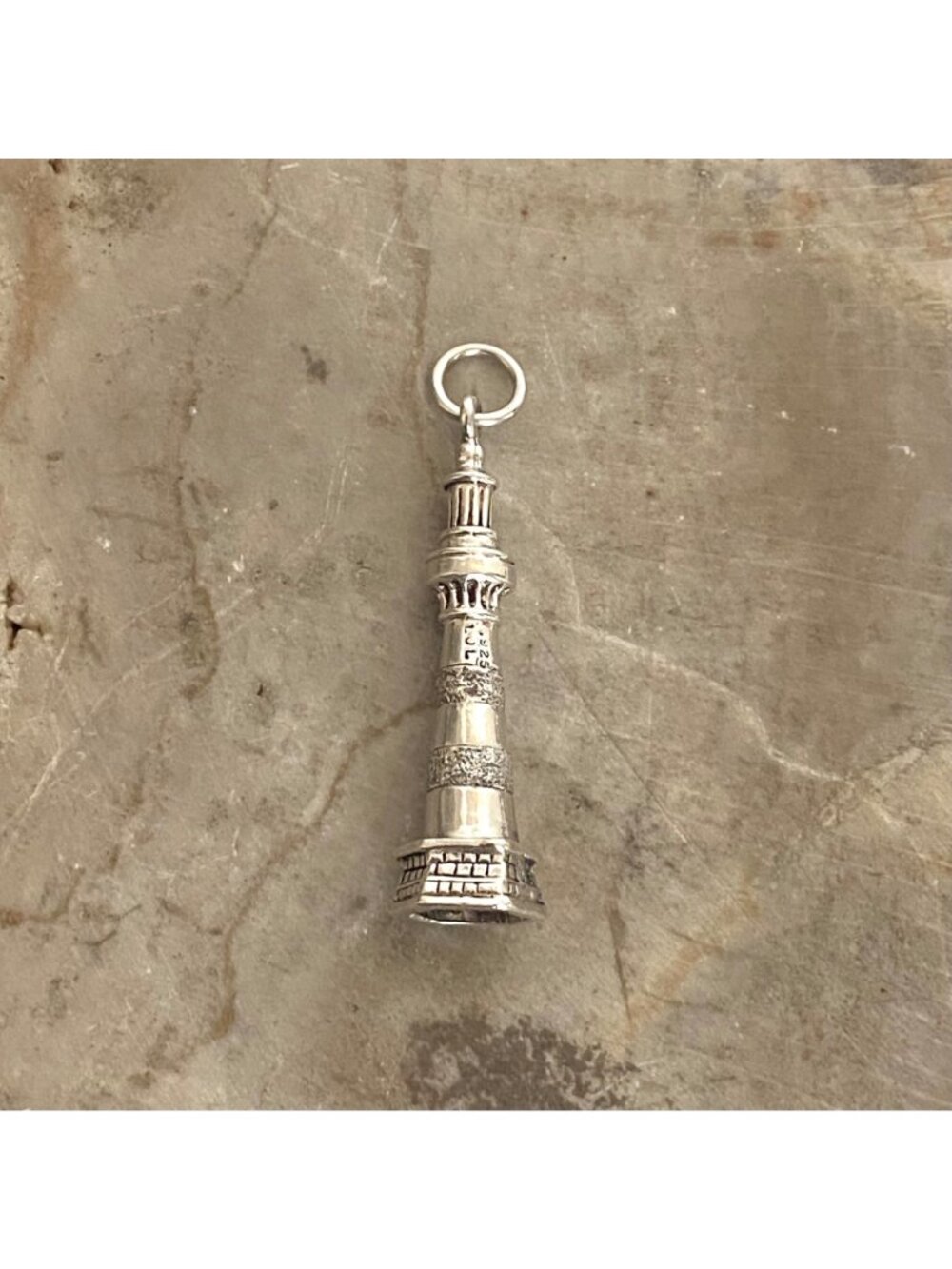 Sterling Silver 925 Maritime Nautical Lighthouse Pendant Charm - Picture 8 of 15